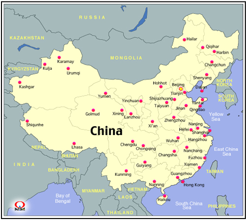 n} Map of China