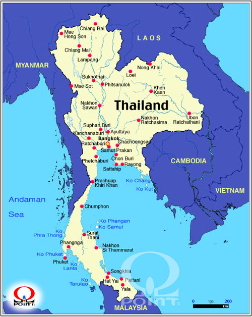 ^Cn}@Map of Thailand