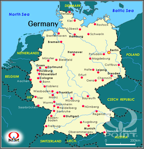 hCcn}@Map of Germany