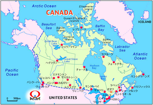 Ji_n}@{ Map of Canada