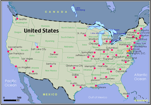 AJn}2 Map of USA