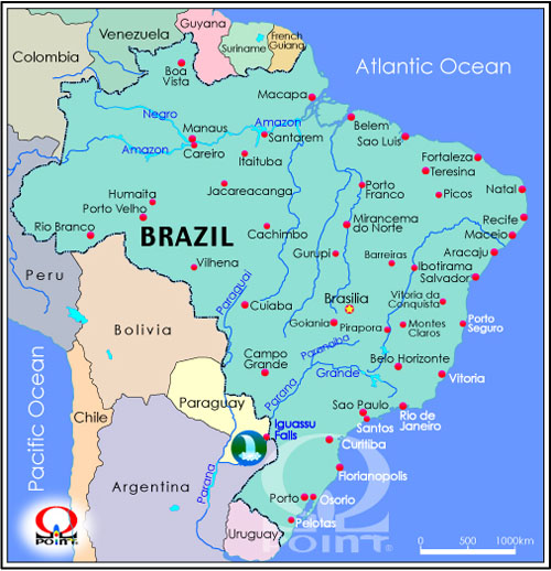 uWn}p@Map of Brazil