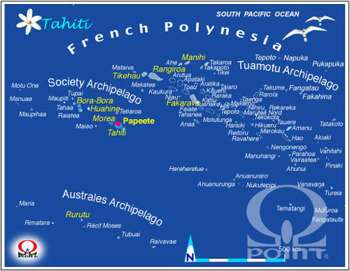 ^q`n} Map of Tahiti